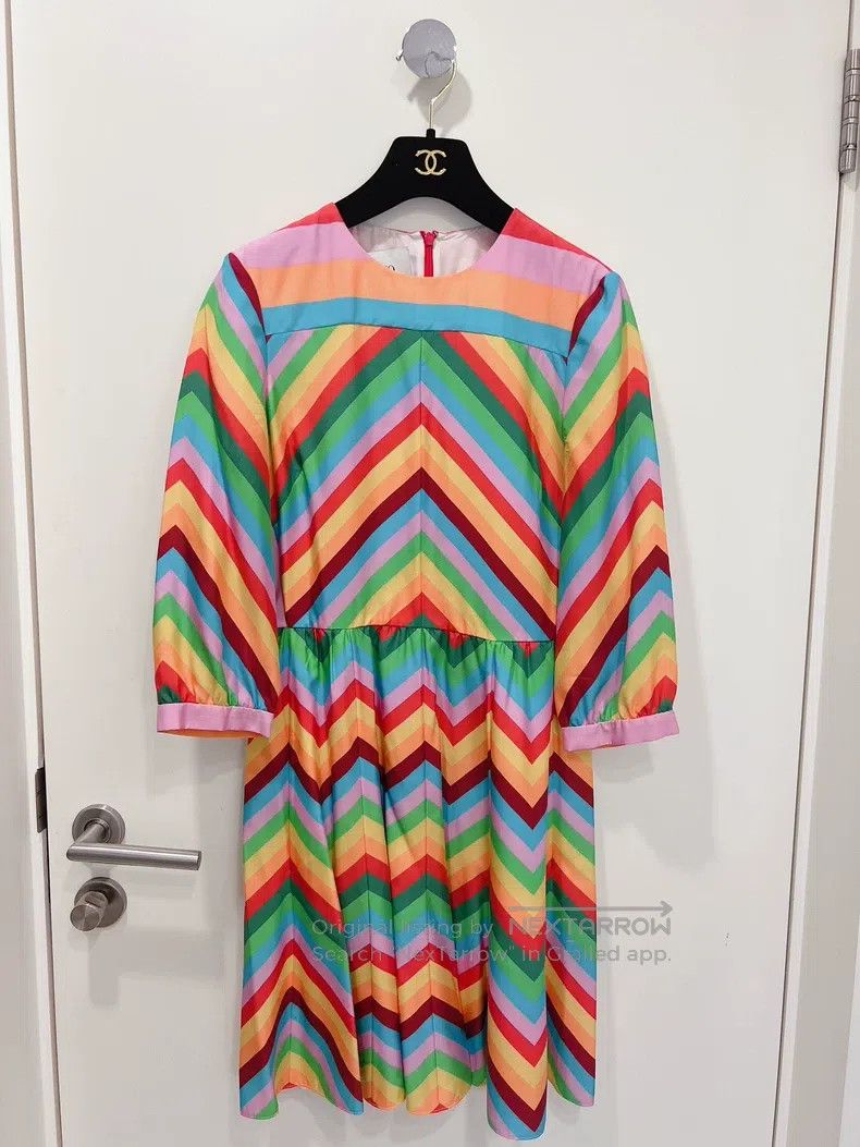 Valentino Valentino Rainbow silk dress Size M / US 6-8 / IT 42-44 - 1 Thumbnail