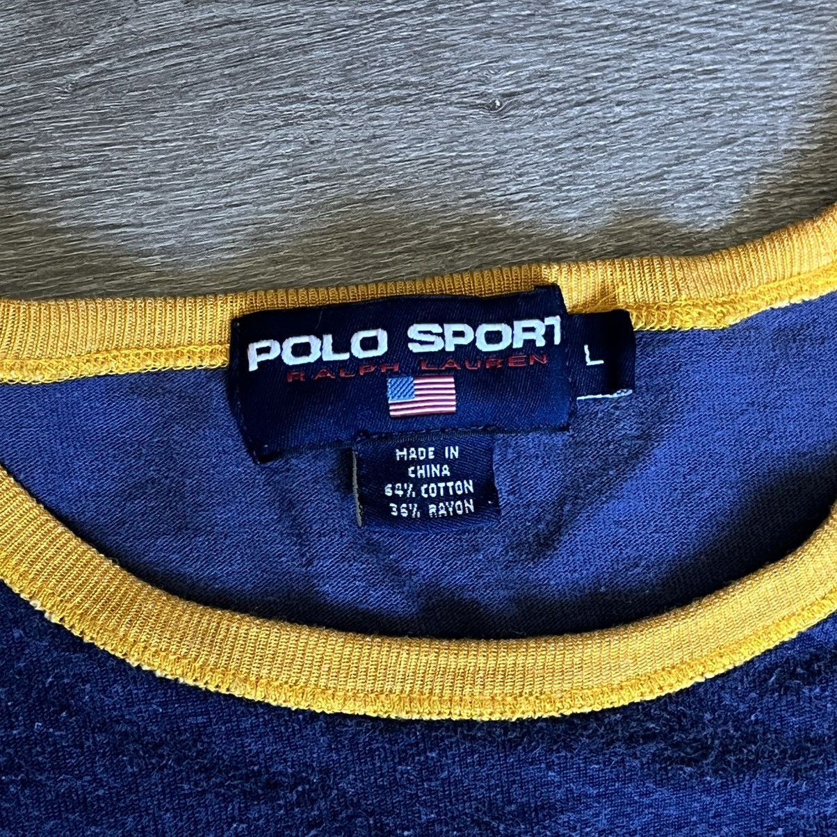 Polo Ralph Lauren Vintage 2000s Polo Ralph Lauren Sport P Wing Longsleeve Tee Size US L / EU 52-54 / 3 - 5 Thumbnail