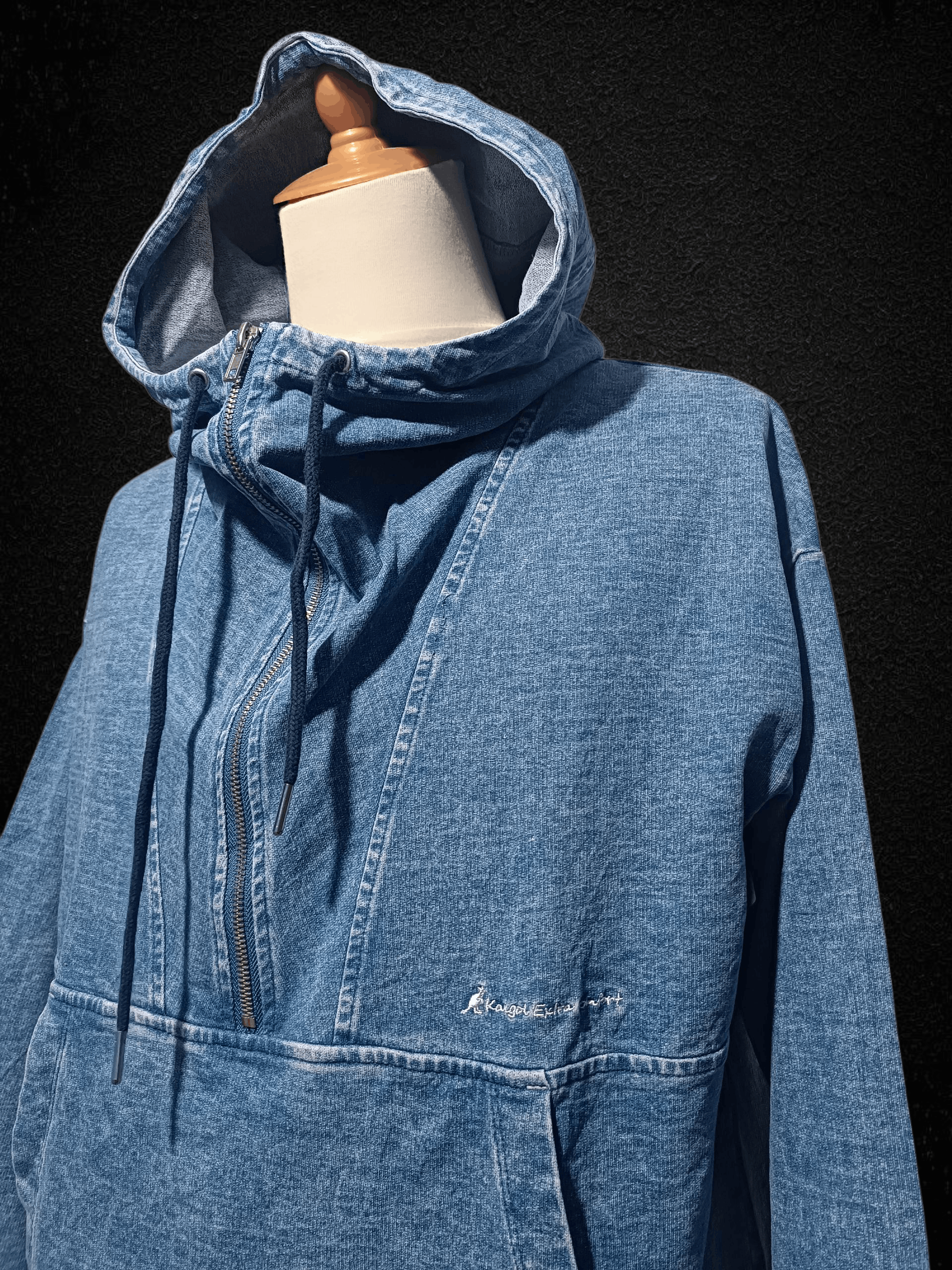 Kangol Vintage Kangol Extra Comfort Cagoul Half Zip Hoodie Size US M / EU 48-50 / 2 - 2 Thumbnail