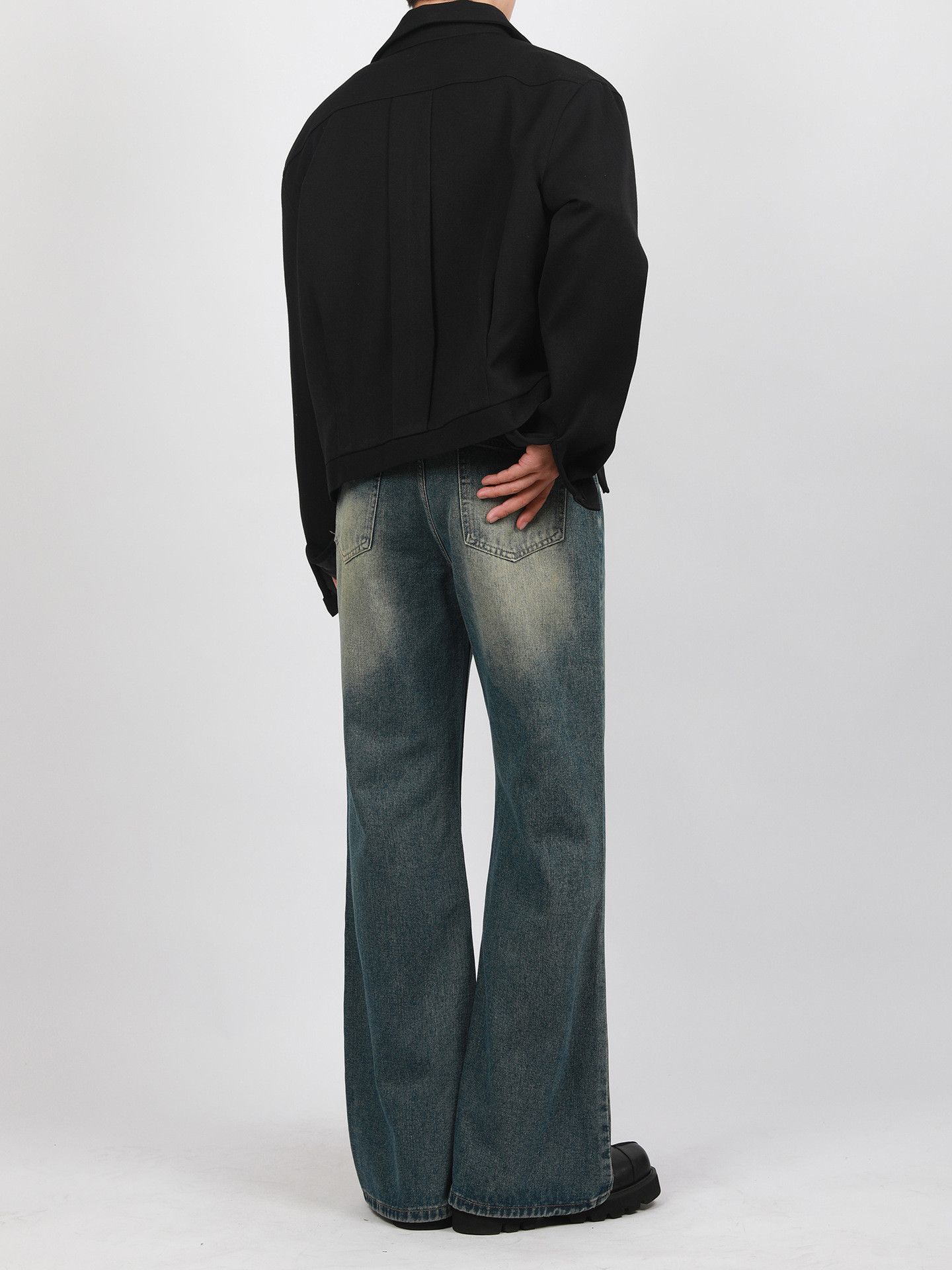 Japanese Brand × Jean American cleanfit vintage distressed flared jeans Size US 32 / EU 48 - 5 Thumbnail
