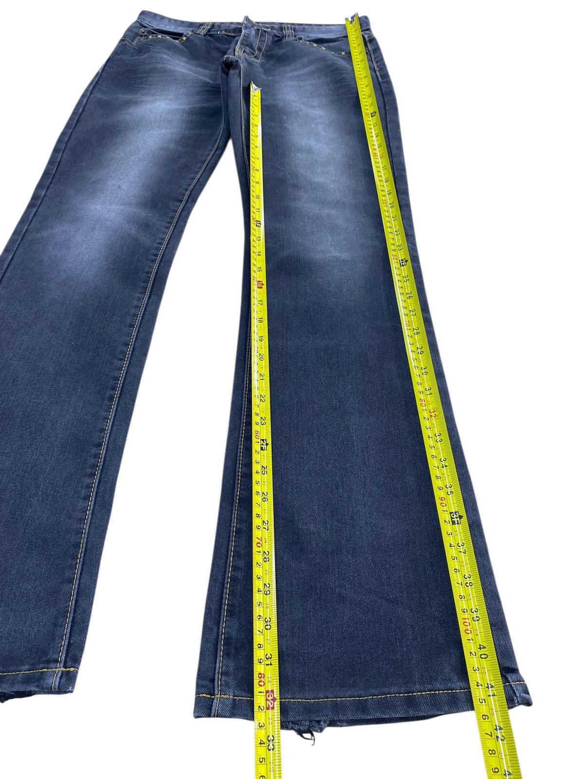 Japanese Brand Japanese Brand Black Faded Wash Style Flare Jeans Size US 32 / EU 48 - 7 Thumbnail