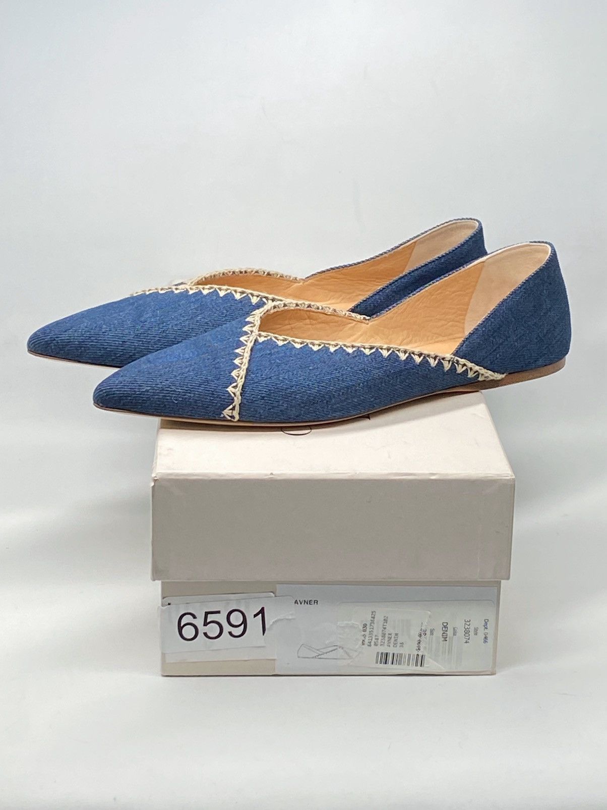 Gabriela Hearst Gabriela Hearst Avner Denim Stitch Ballerina Flats size 38 Size US 8 / IT 38 - 11 Thumbnail