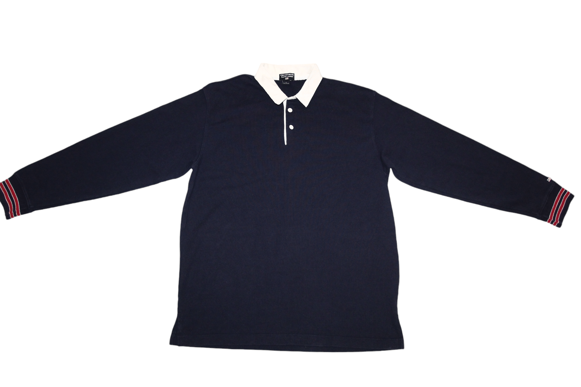 Polo Ralph Lauren 90's Polo Jeans Co. RL Big Logo Baggy Rugby Pique Polo Shirt Size US XL / EU 56 / 4 - 3 Thumbnail