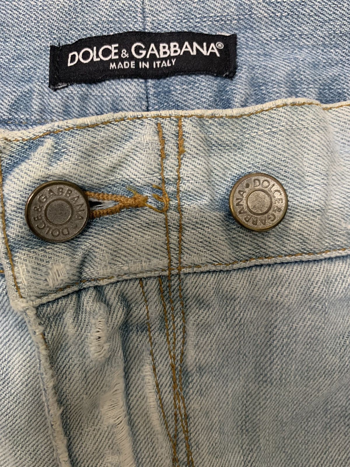Dolce & Gabbana DOLCE & GABBANA Distressed denim Size US 34 / EU 50 - 9 Thumbnail