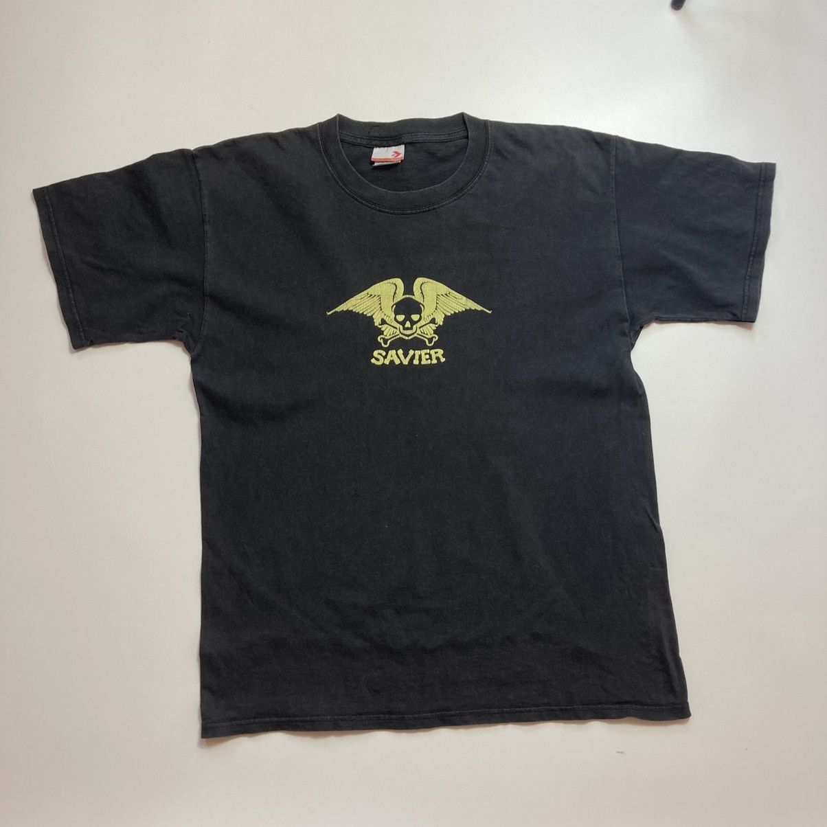 Enjoi vintage savier skateboards skull bones wings tee Size US L / EU 52-54 / 3 - 1 Thumbnail