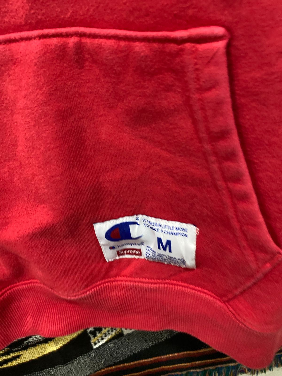 Champion × Supreme SUPREME CHAMPION HOODED RED Size US M / EU 48-50 / 2 - 5 Thumbnail
