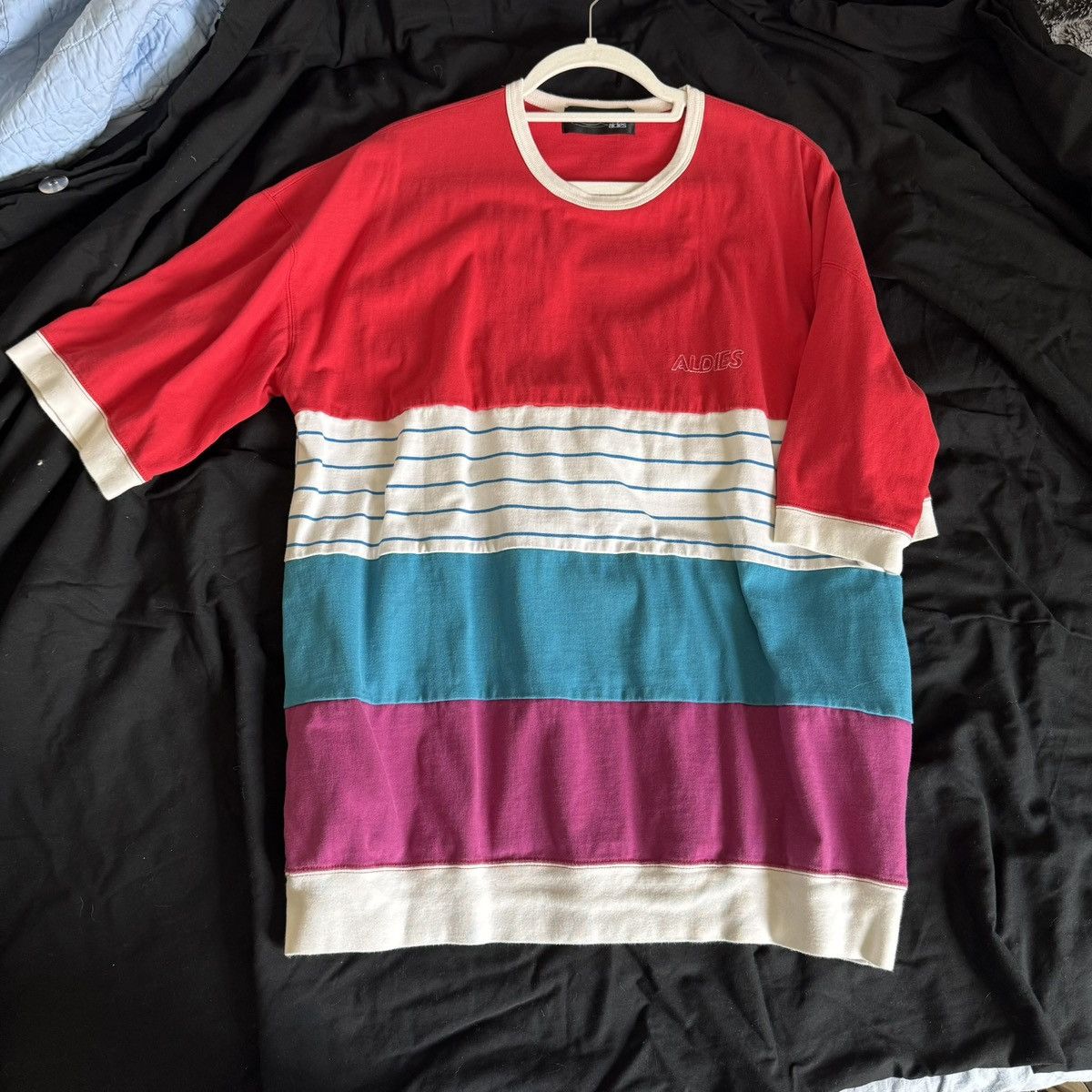 Aldies ALDIES “DREAM” Colorblock Tee – Japanese Streetwear Size US XL / EU 56 / 4 - 1 Thumbnail