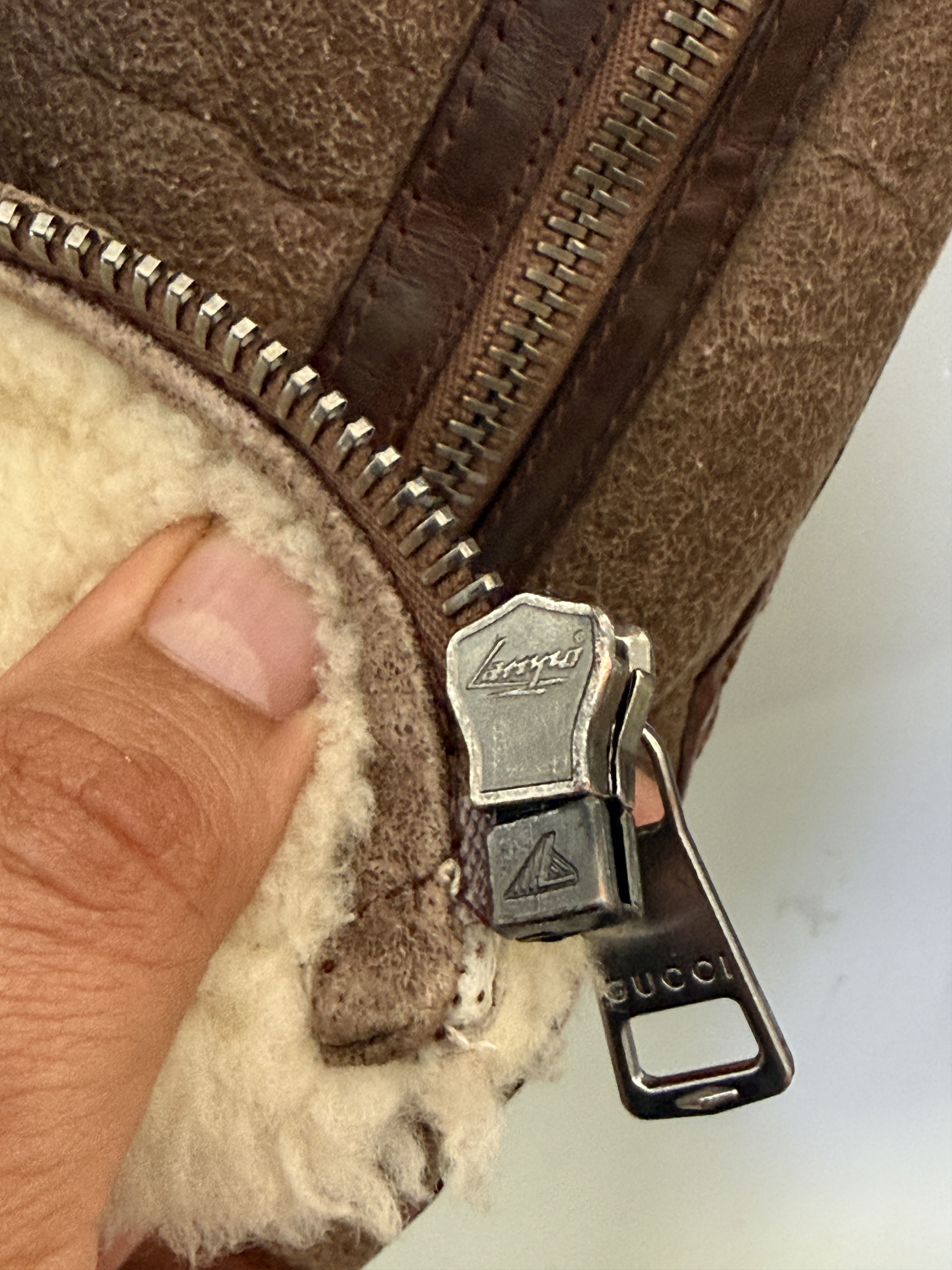 Gucci Gucci aviator flight jacket sheepskin rare military inspired Size US M / EU 48-50 / 2 - 7 Thumbnail