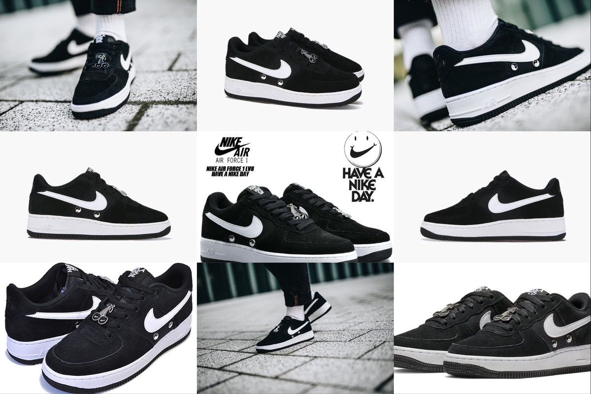 Nike × Nike ACG AIR FORCE 1 Low Top "Have A NIKE Day" GS LV8 Black Sneakers Shoes Size US 5.5 / IT 35.5 - 1 Thumbnail