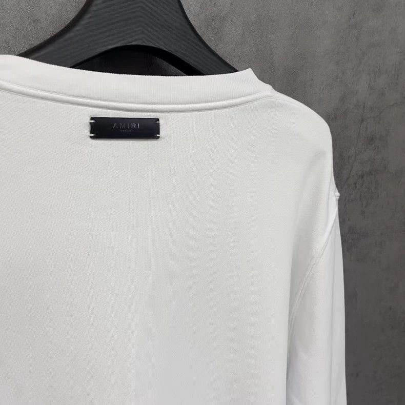 Amiri Amiri Logo White Sweatshirt Size US M / EU 48-50 / 2 - 3 Thumbnail
