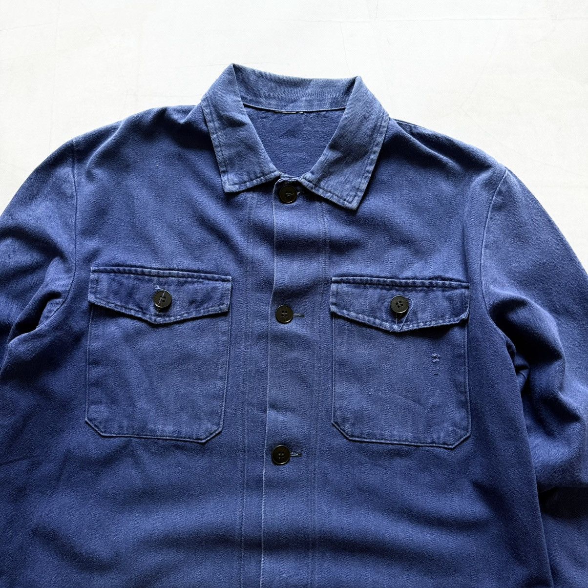 Le Laboureur Vintage French Work Pocket Shirt Jacket 80-90s Army Eclair Size US M / EU 48-50 / 2 - 2 Thumbnail
