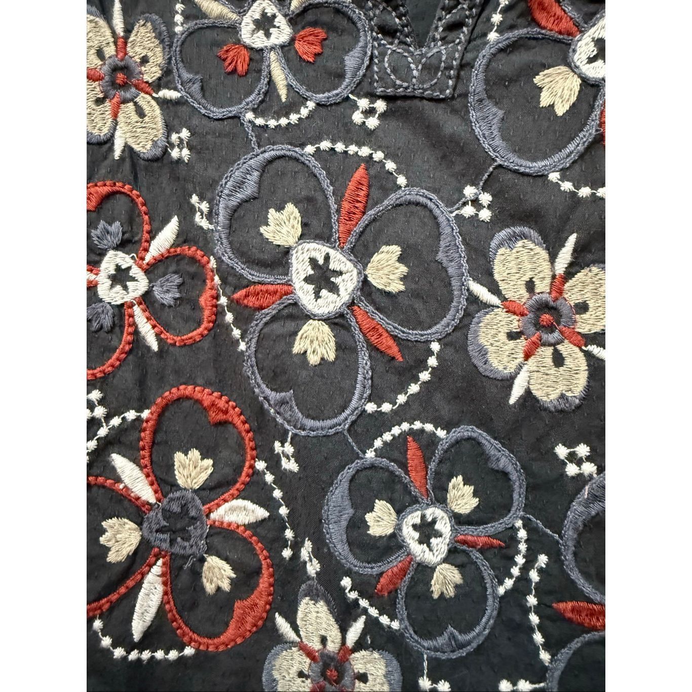 Guru Gudrun Sjoden embroidered grey boho lagenlook dress size XS Size XS / US 0-2 / IT 36-38 - 5 Thumbnail