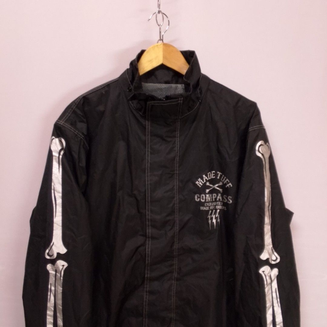 Harley Davidson Made Tuff Compass Skull Bones Rainsuit Made For Riders Size US XL / EU 56 / 4 - 4 Thumbnail