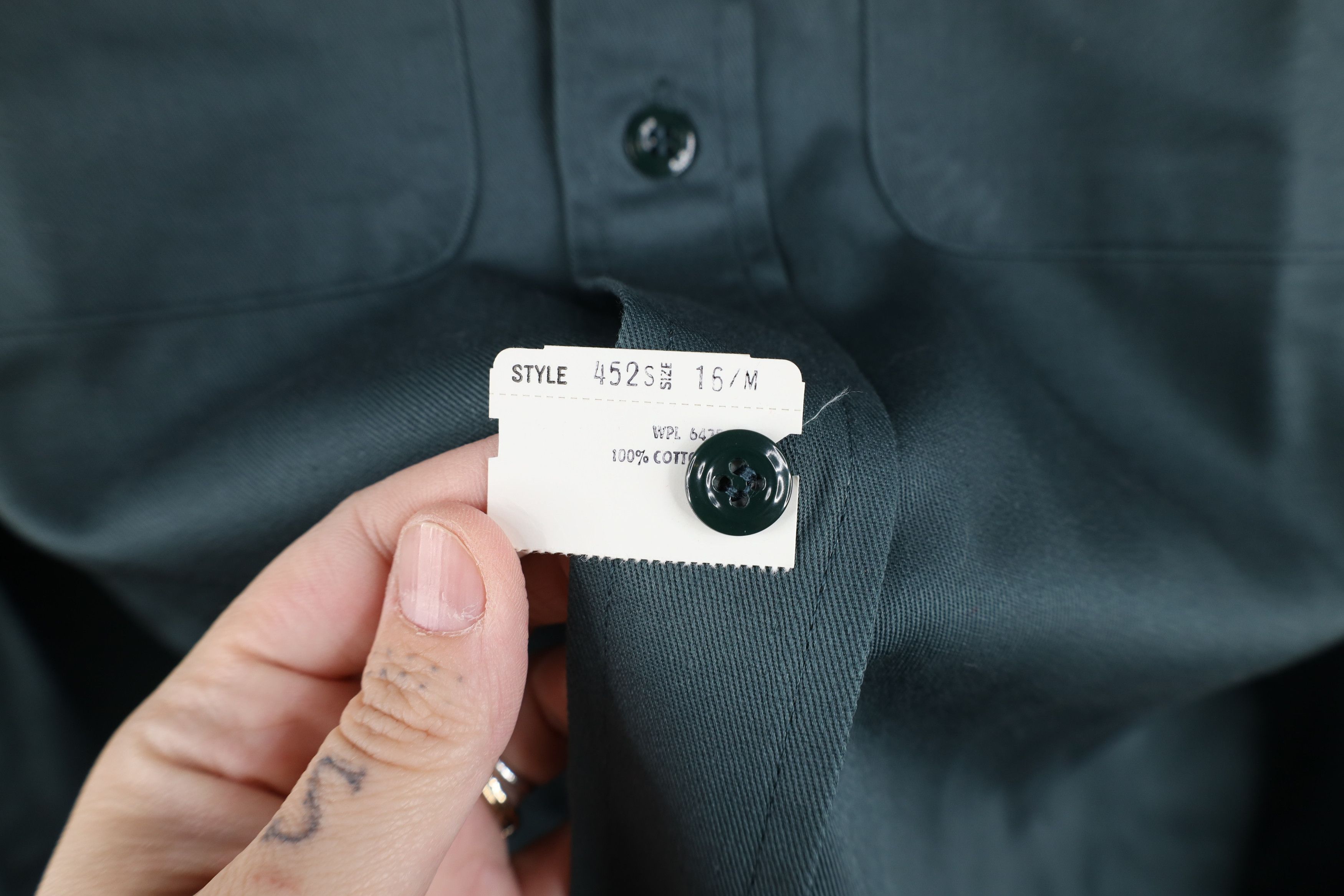 Vintage Deadstock Vintage 50s Big Ben Sanforized Workwear Shirt Size US M / EU 48-50 / 2 - 4 Thumbnail
