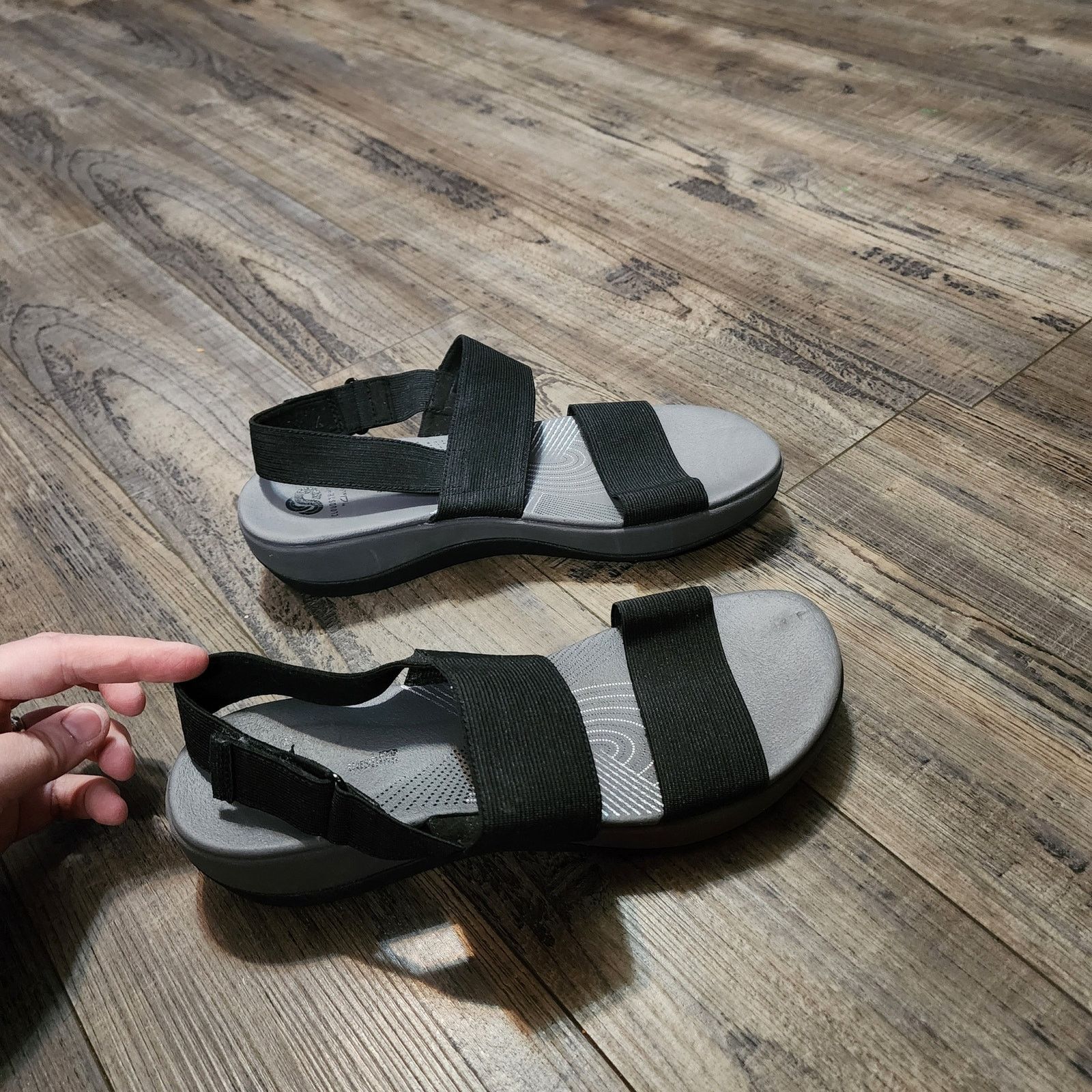 Clarks Clarks cloudsteppers sandals black women size 9 new no box Size US 9 / IT 39 - 5 Thumbnail