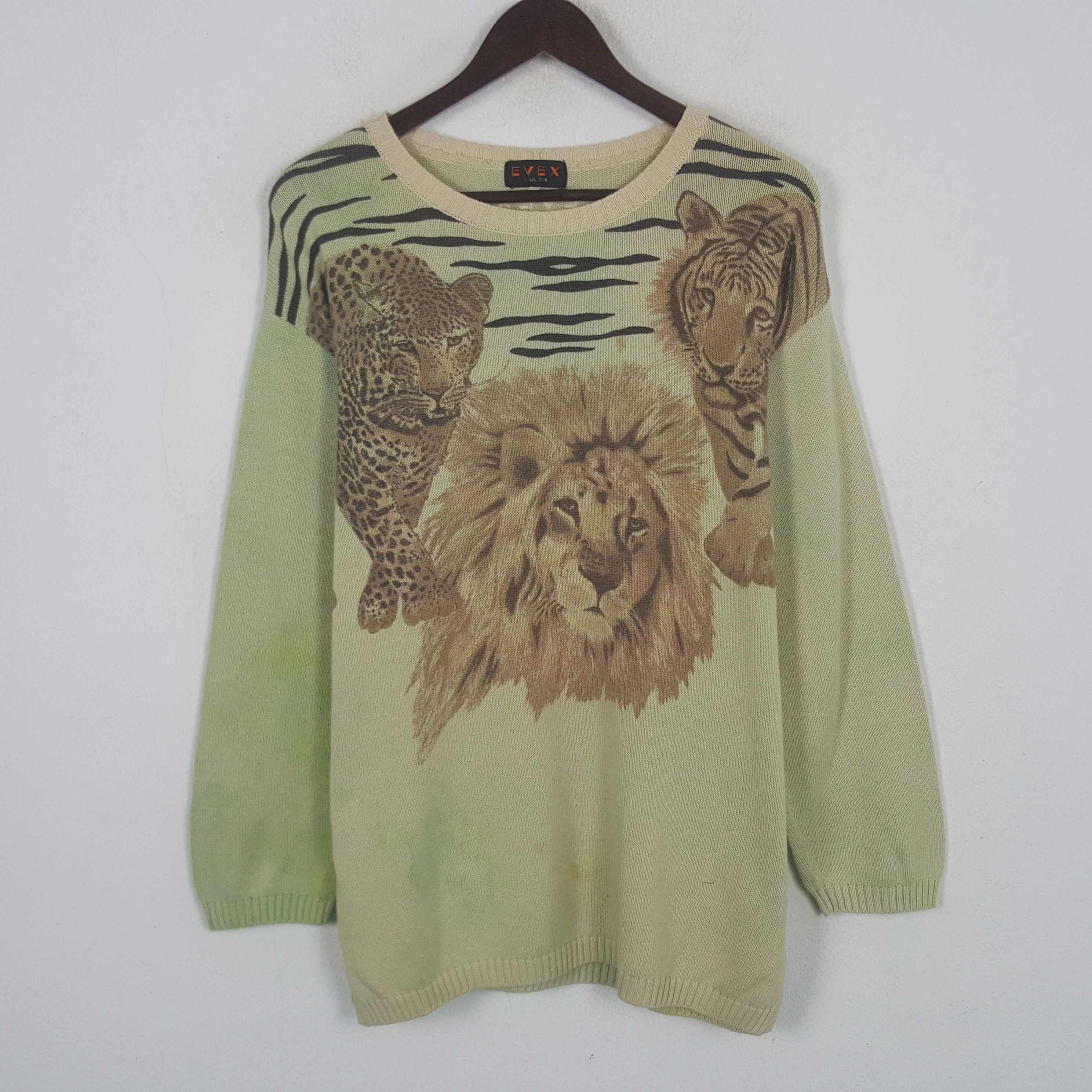 Other Vintage Evex Lion Design Sweatshirt Size US L / EU 52-54 / 3 - 1 Thumbnail