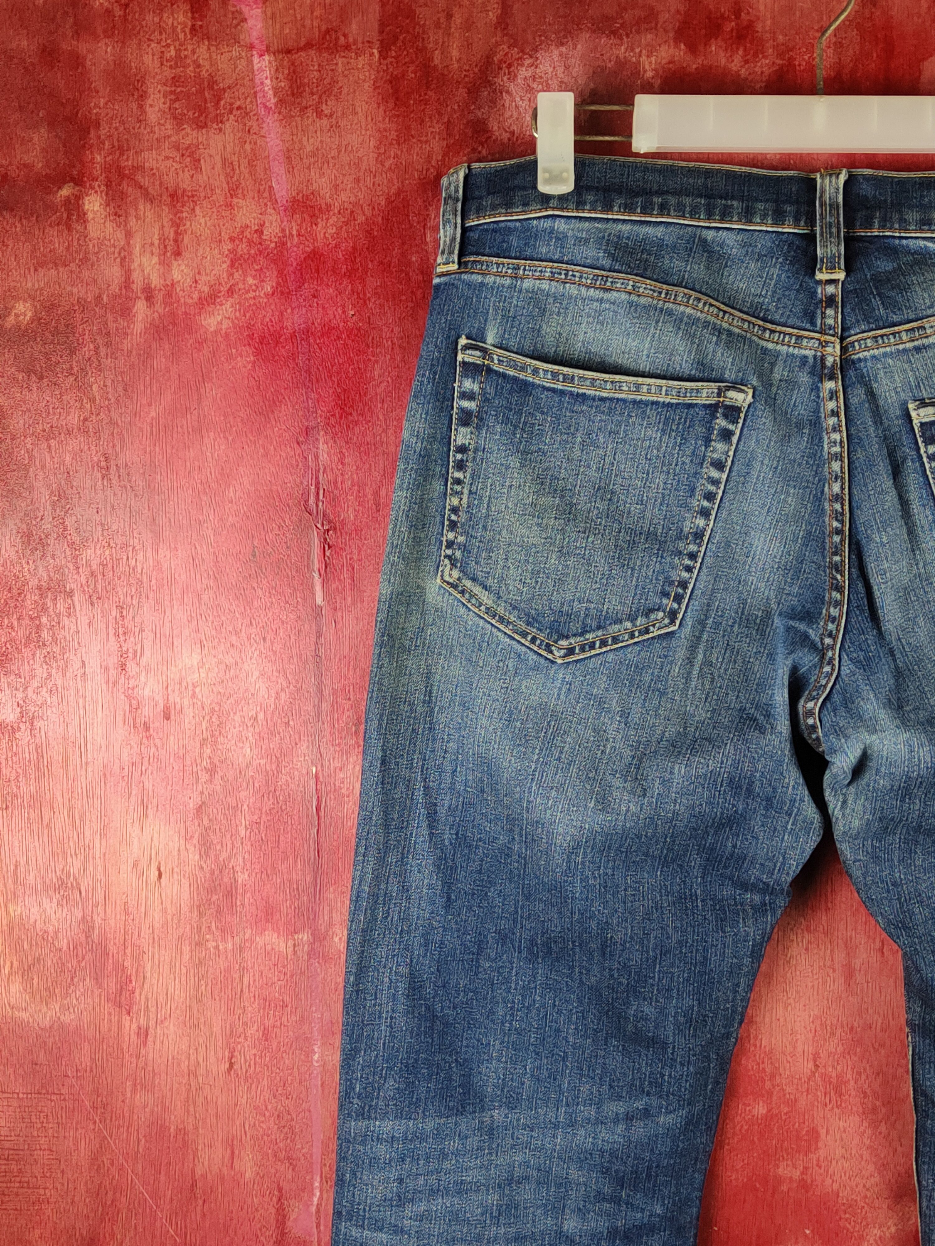 Japanese Brand Japanese Brand Blue Distressed Ripped Jeans #S2335 Size US 32 / EU 48 - 8 Thumbnail