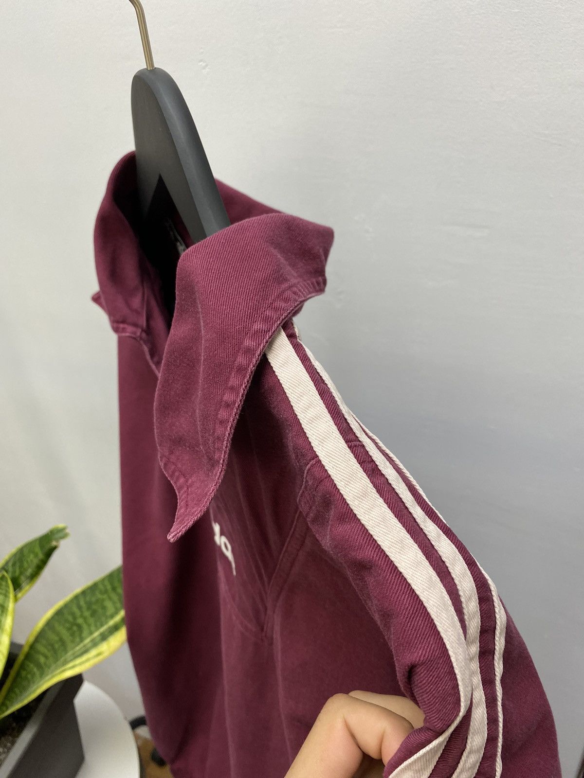 Adidas × Vintage Vintage Adidas Jacket Baggy Big Logo Cotton Y2K 80s Size US L / EU 52-54 / 3 - 13 Thumbnail