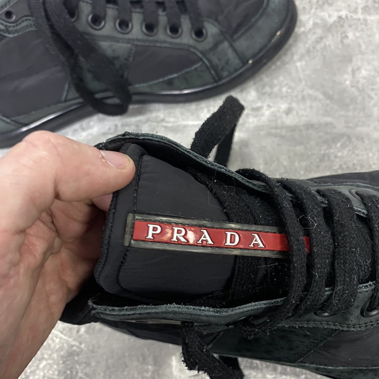 Prada Prada Leather Sneakers High Top Luxury Size US 8 / EU 41 - 8 Thumbnail