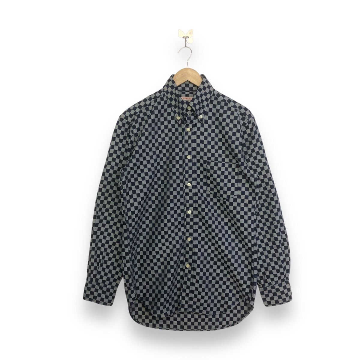 Eternal ETERNAL INDIGO CHECKERED BUTTON SHIRT Size US M / EU 48-50 / 2 - 1 Thumbnail