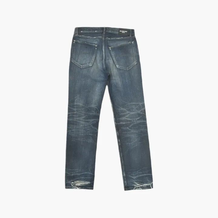 Other Balenciaga Balenciaga SS22 Blue Washed Straight Leg Jeans Size US 32 / EU 48 - 3 Thumbnail