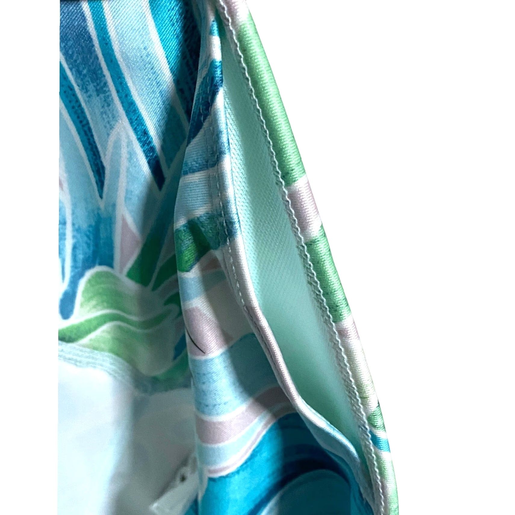 Nike Nike One Dri-Fit Leggings Womens M Tropical Vacation Resort Activewear Floral Beach Capri Pique Blue Size 32" / US 10 / IT 46 - 6 Thumbnail