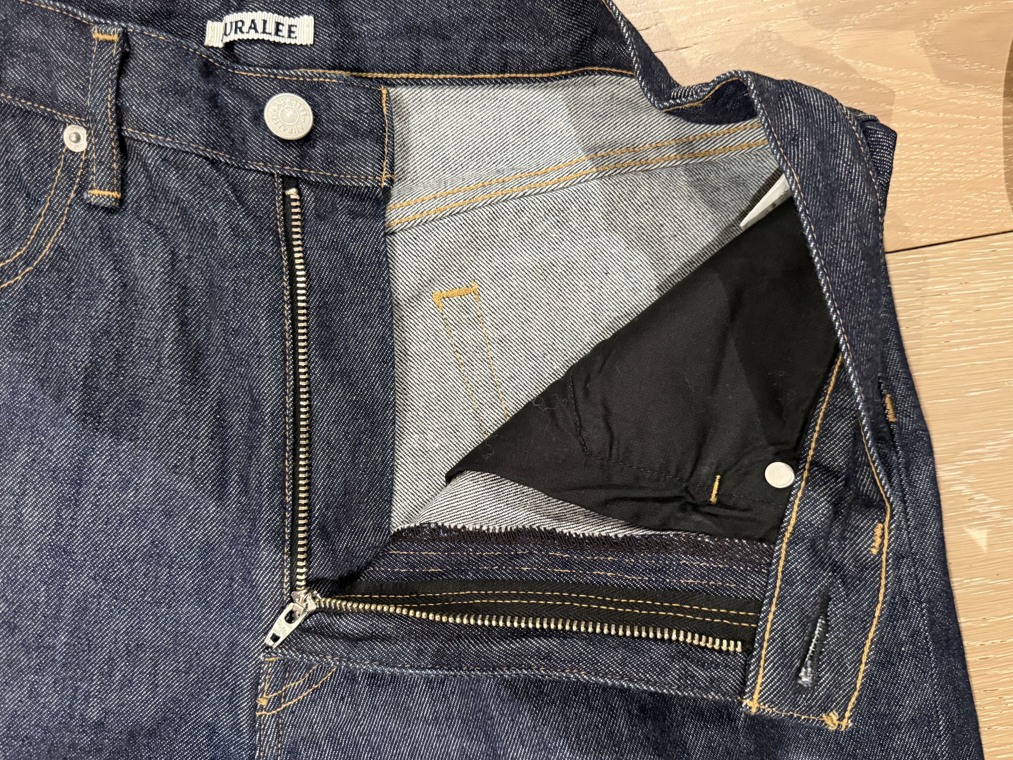 Auralee 💚 Auralee Hard Twist Denim 5P Pants Indigo Zip Fly NEW Size US 32 / EU 48 - 7 Thumbnail