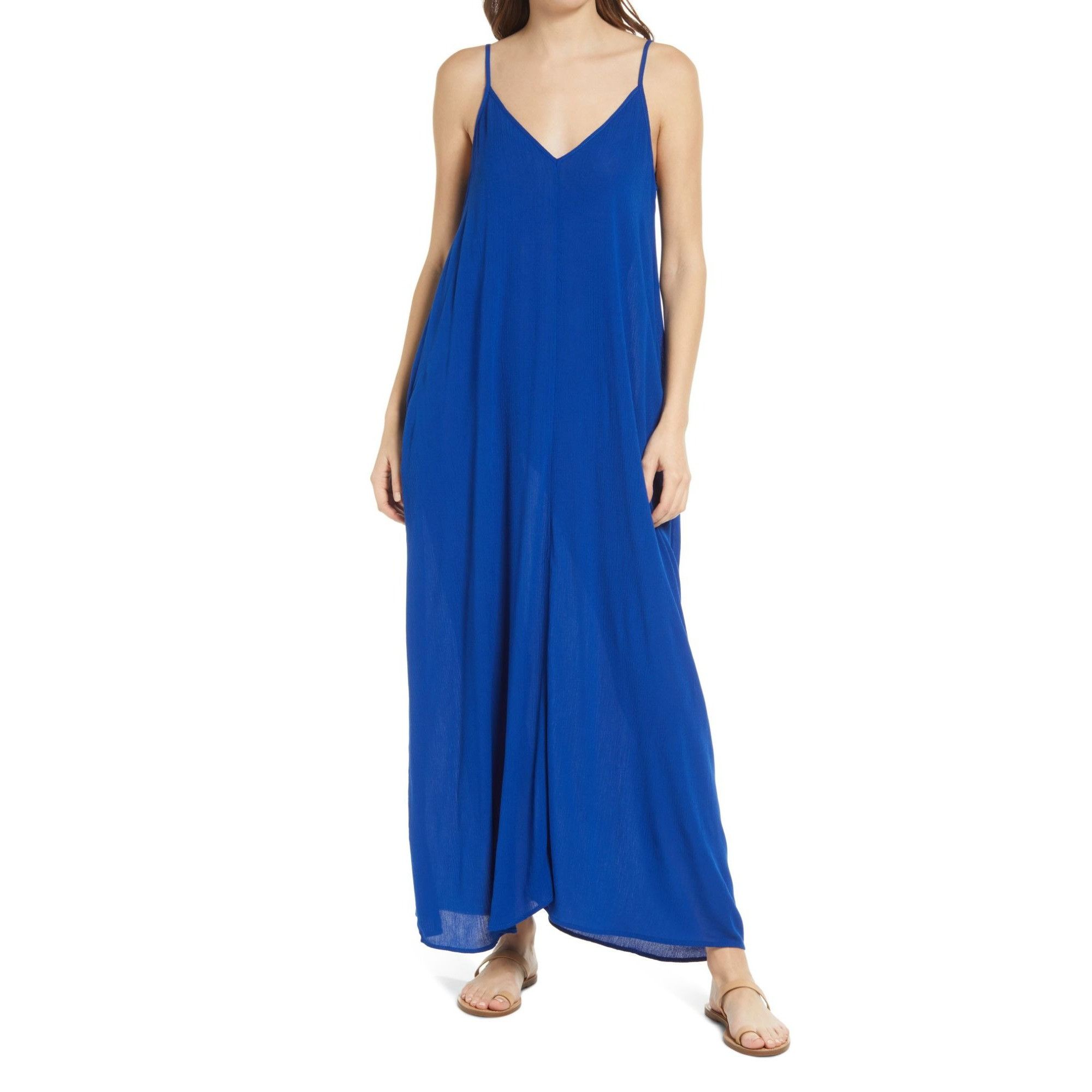 Treasure & Bond Treasure & Bond Woven Favorite Maxi Dress Blue Surf, XS Size XS / US 0-2 / IT 36-38 - 1 Thumbnail