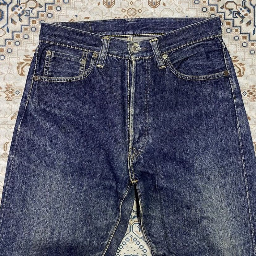 Japanese Brand Vintage japanese denim button fly selvedge jeans Size US 29 - 4 Thumbnail