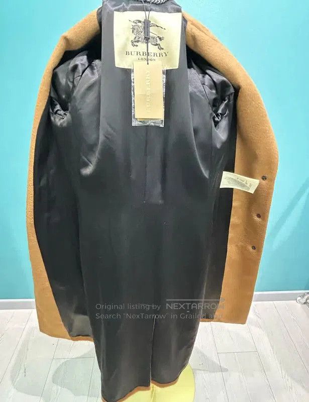 Burberry Burberry Brown Cashmere Long Coat for Women. Size L / US 10 / IT 46 - 6 Thumbnail