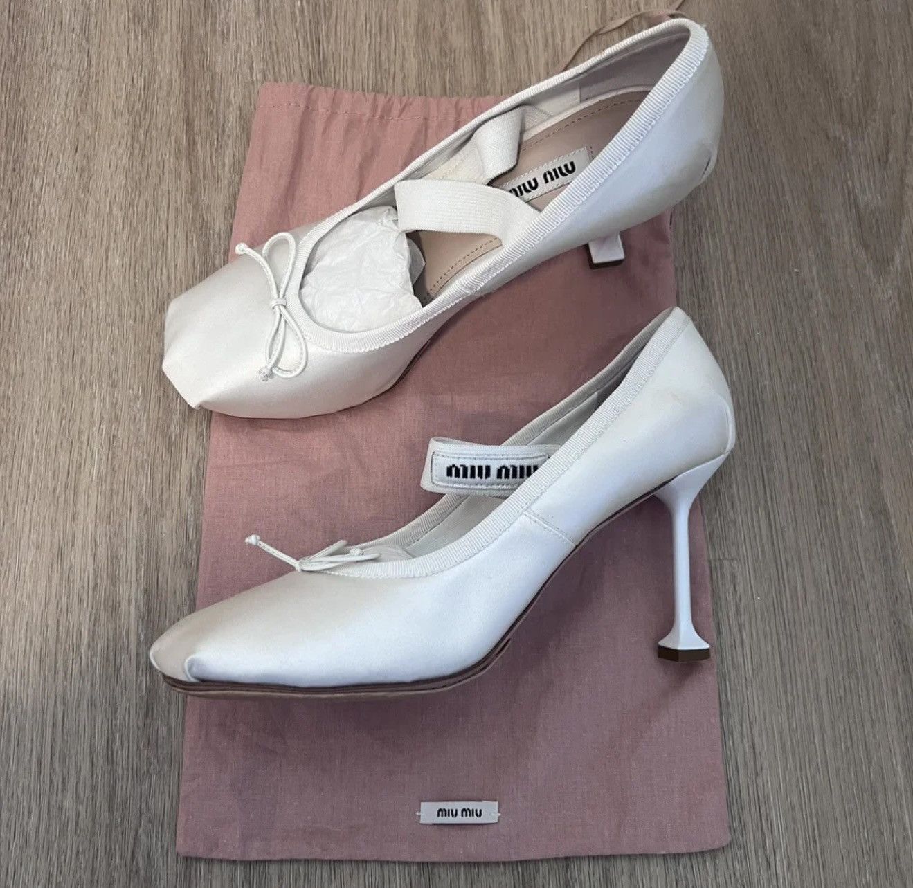 Miu Miu Miu Miu Ballerina Ballet Heels Size US 8 / IT 38 - 3 Thumbnail