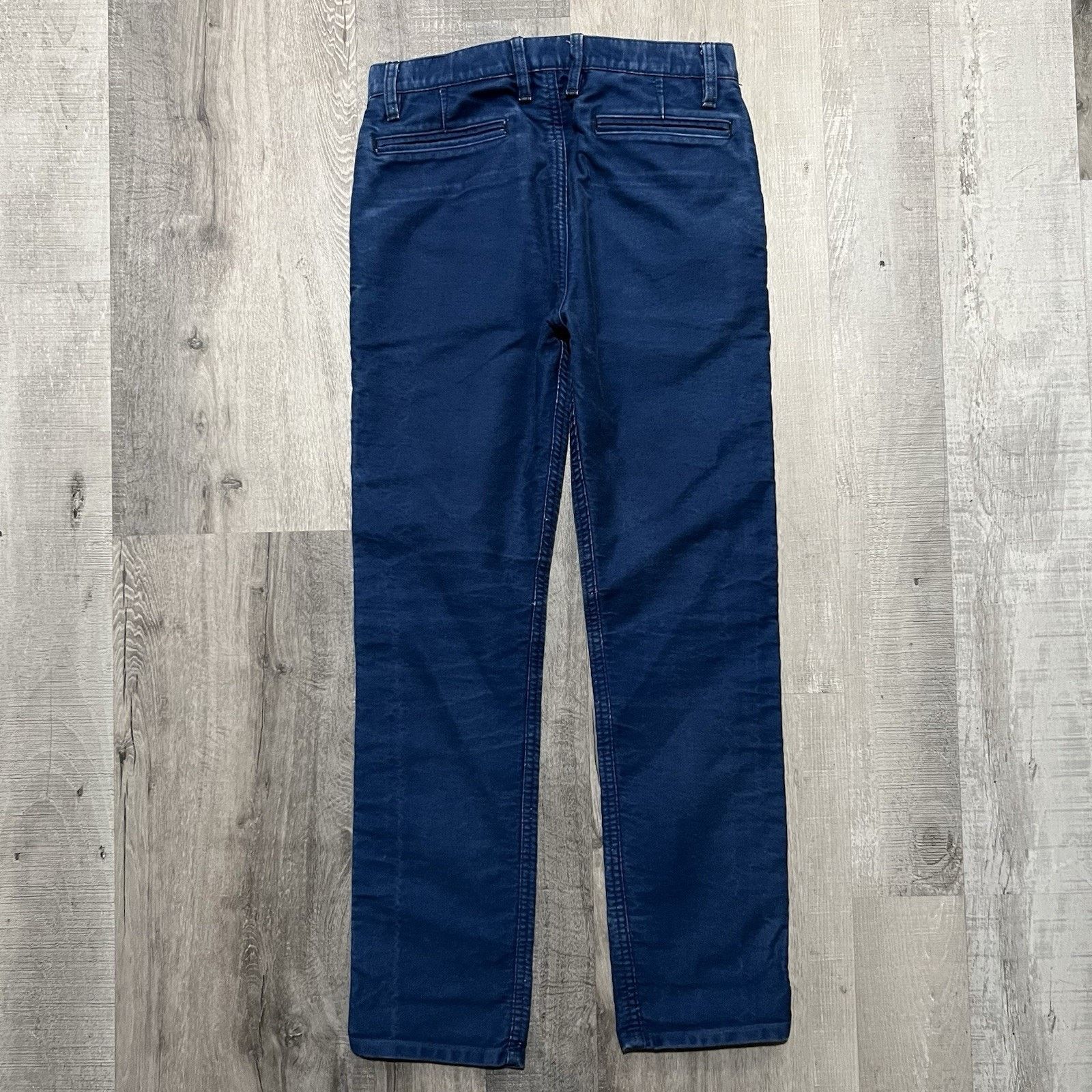 3sixteen 3sixteen Heavy Cotton Twill Chino Blue Slim Fit Men's 28 Size US 28 / EU 44 - 2 Thumbnail