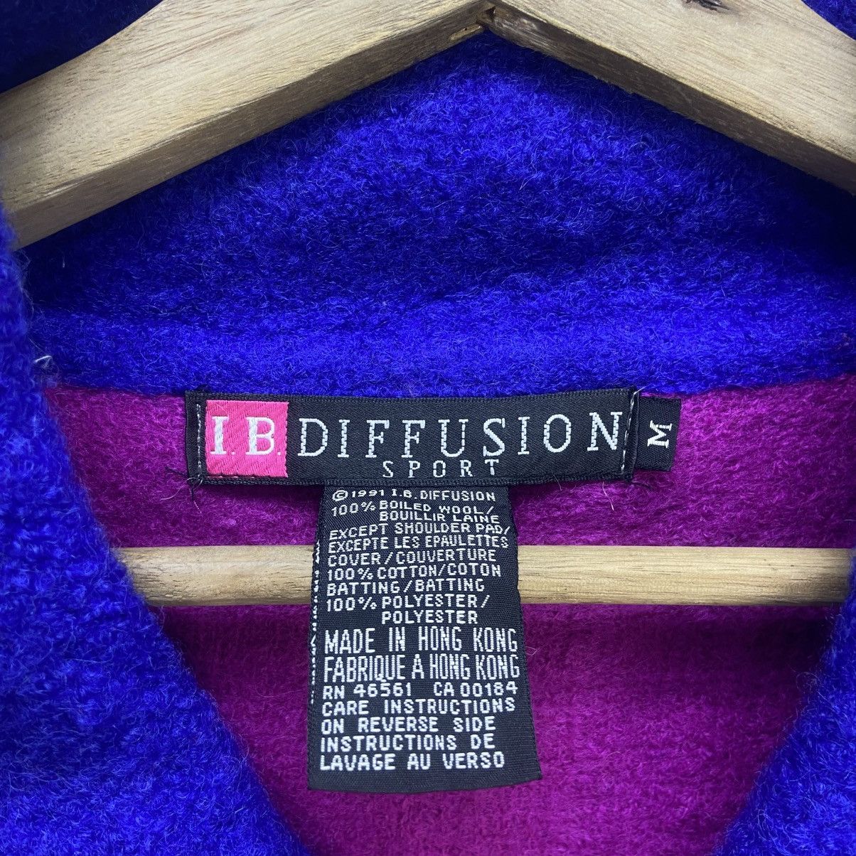Japanese Brand 🔥I.B Diffusion Sport ColorBlock MultiColor Boiled Wool Coat Size M / US 6-8 / IT 42-44 - 12 Thumbnail
