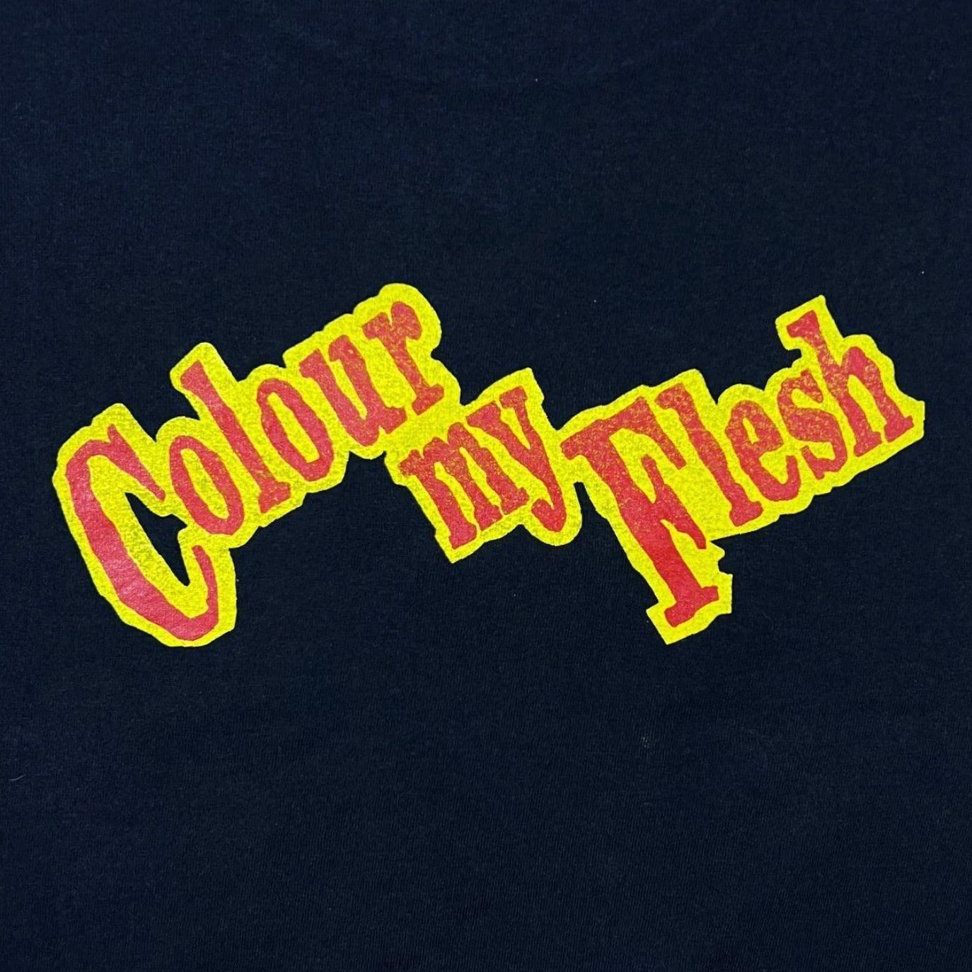 Vintage VINTAGE Screen Stars The Sharks Colour My Flesh Punk Band Single Stitch T-Shirt XL Black Mens Shirt Graphic Print Front Back 1996 Size US XL / EU 56 / 4 - 4 Thumbnail