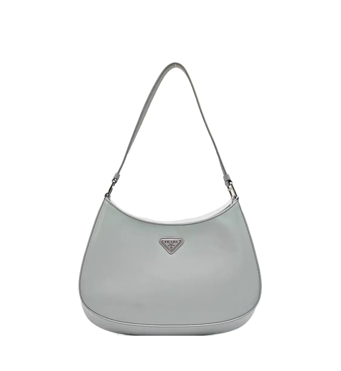 Prada PRADA Cleo light bluecowhide leather handbag silver hardware Size ONE SIZE - 1 Thumbnail
