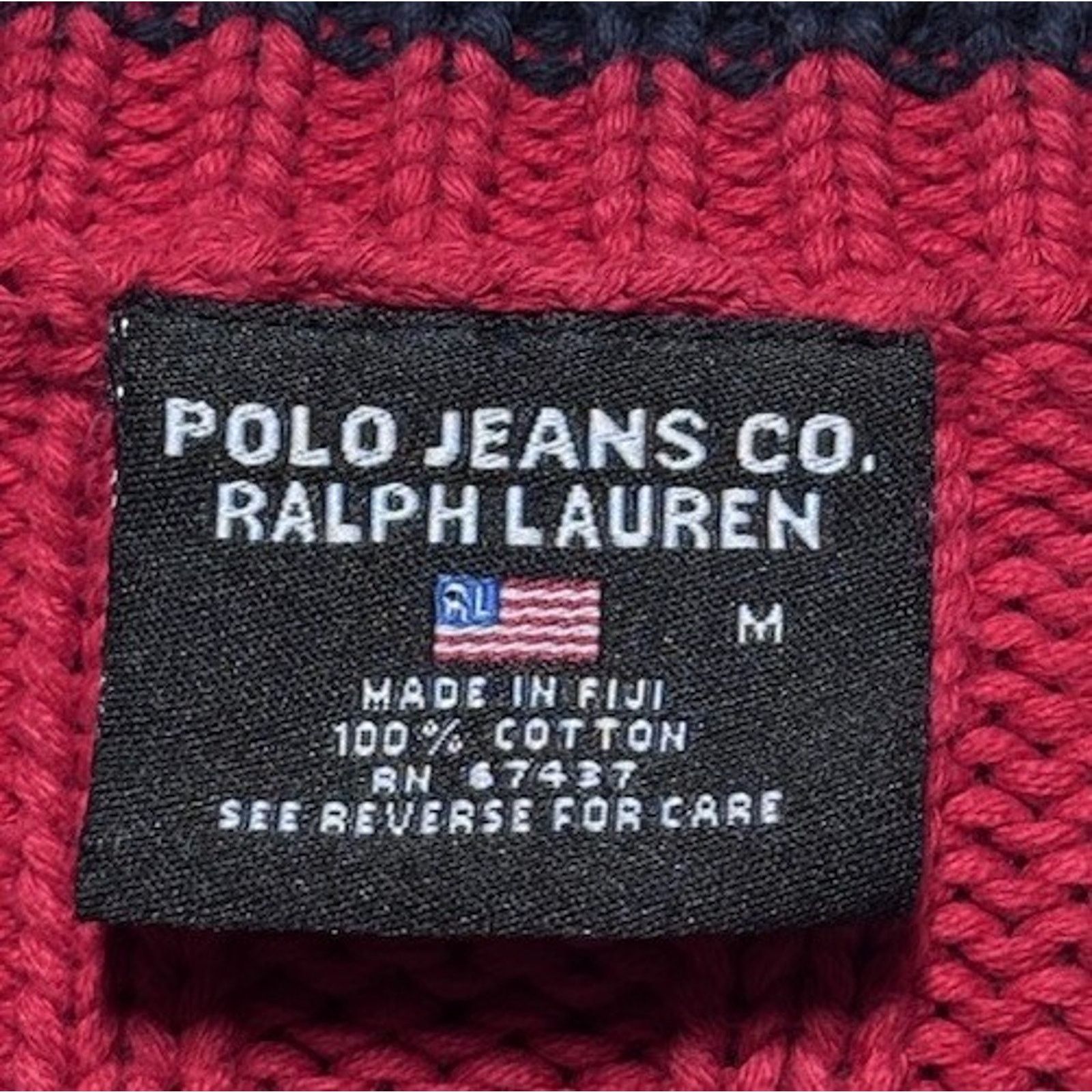Polo Ralph Lauren Vintage Ralph Lauren Polo USA Flag Sweater Size Medium Size M / US 6-8 / IT 42-44 - 4 Thumbnail