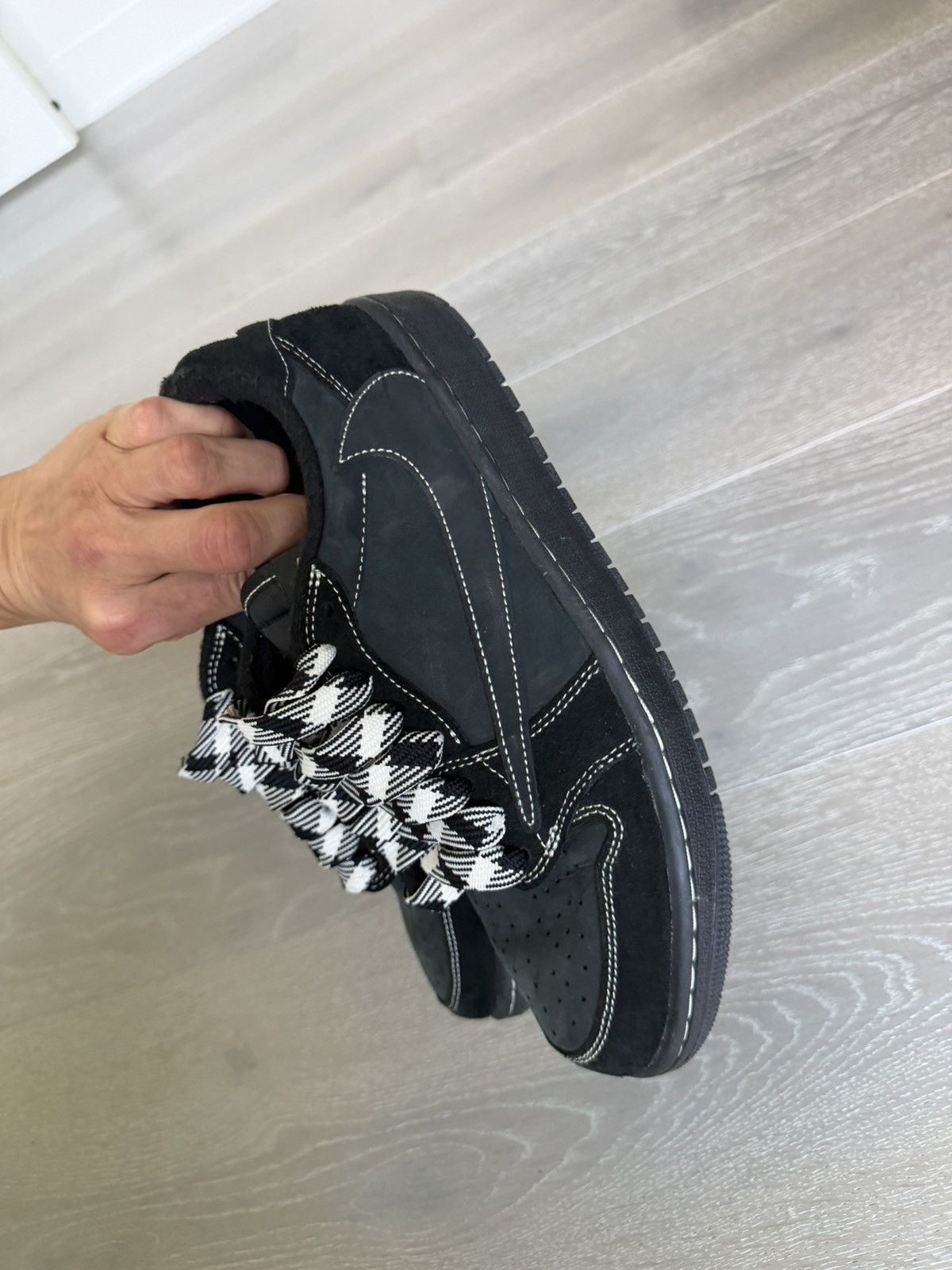 Nike Jordan 1 Retro Low OG SP Travis Scott Black Phantom Size US 9.5 / EU 42-43 - 16 Thumbnail