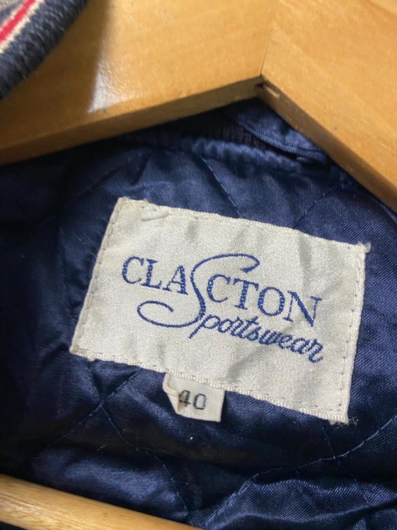 Japanese Brand Clacton Sportswear Varsity Jacket with Leather Sleeve (202) Size US M / EU 48-50 / 2 - 3 Thumbnail