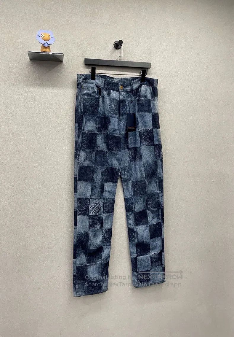 Louis Vuitton Louis Vuitton Blue checkered jeans Size US 34 / EU 50 - 3 Thumbnail
