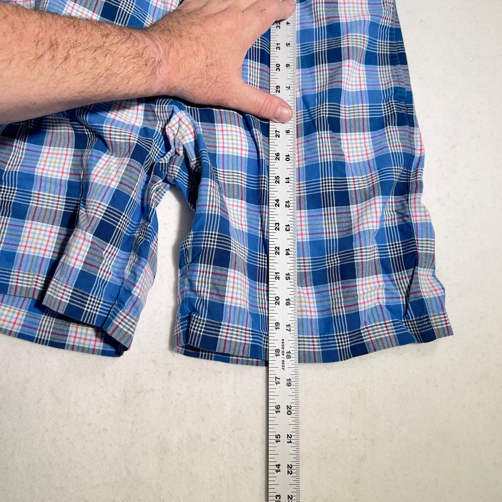 Peter Millar Peter Millar Plaid Shorts 34W Reg 100% Cotton Blue Pockets Size US 34 / EU 50 - 8 Thumbnail