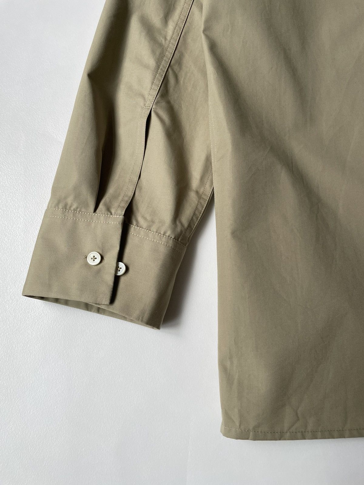 Jil Sander Sage Green Cotton Utility Shirt Size US L / EU 52-54 / 3 - 17 Thumbnail