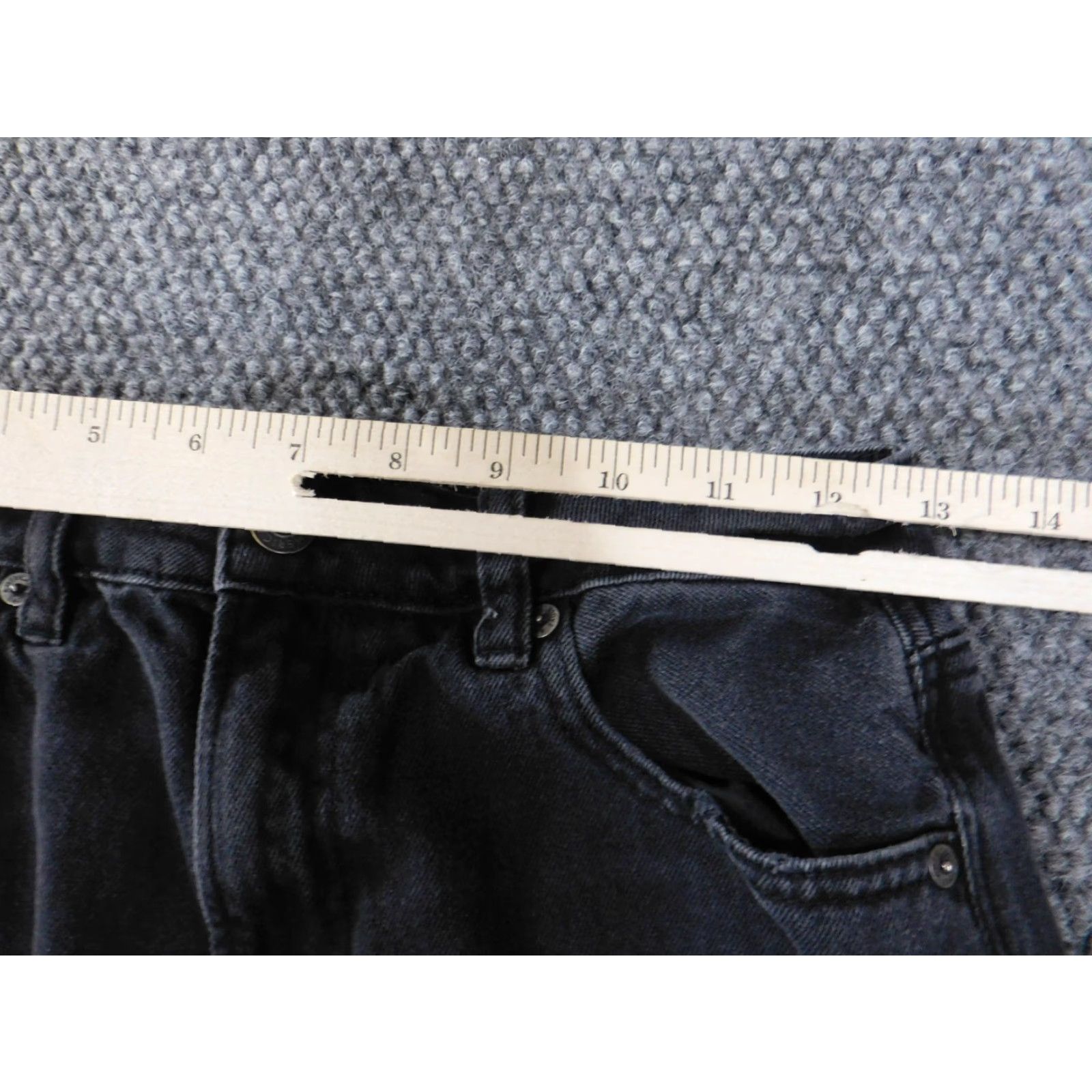 American Eagle Outfitters American Eagle Jeans Womens Regular Size 2 Black Distressed Denim Mom Style 26in Inseam Jeans Mens Women Girls Size 26" / US 2 / IT 38 - 5 Thumbnail