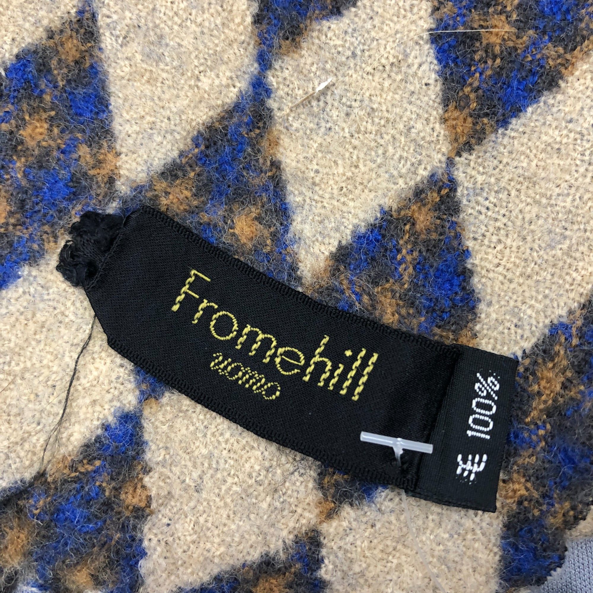 Japanese Brand Vintage Fromehill Scarf Muffler Wool Argyle Scarves Size ONE SIZE - 4 Thumbnail