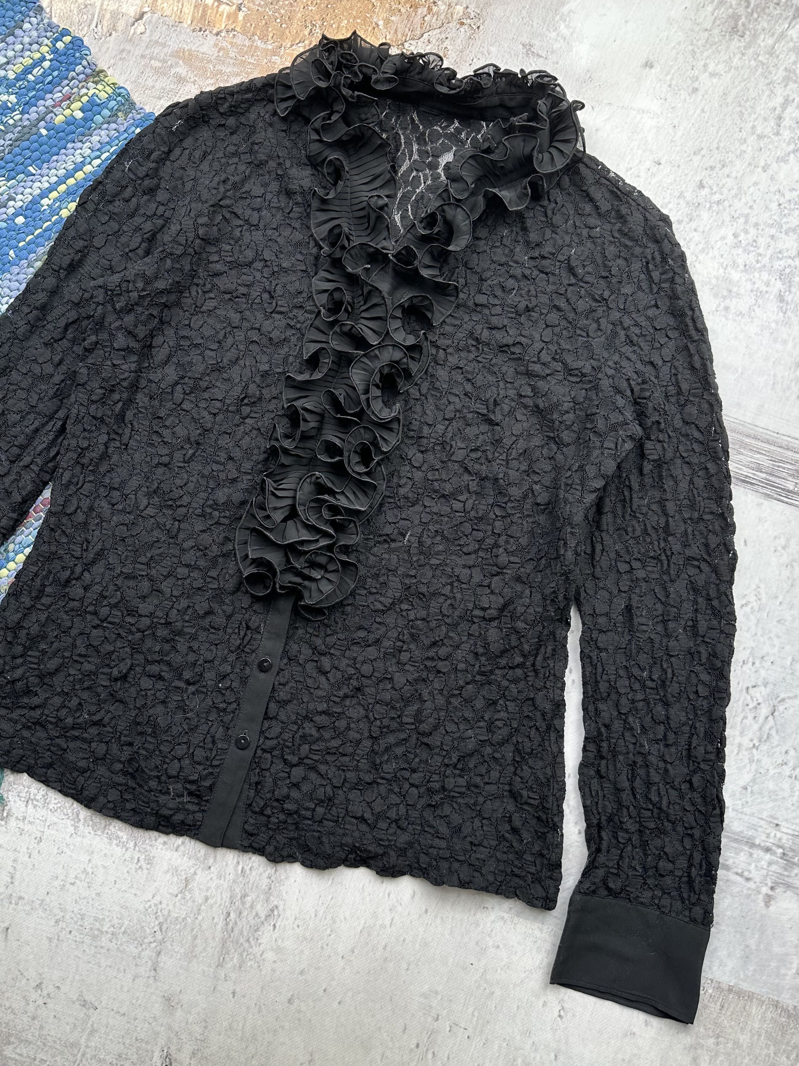 Vintage Vintage Lace Blouse A121(118) Size L / US 10 / IT 46 - 3 Thumbnail