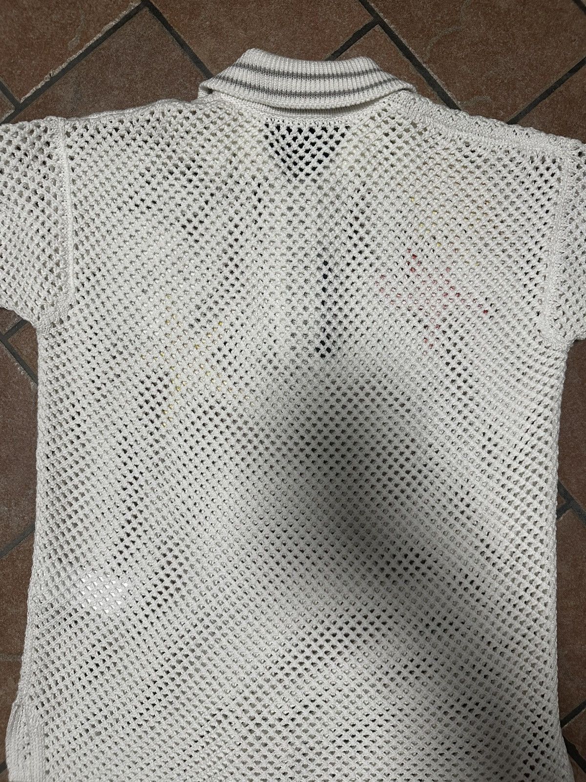 Versace Versace Crochet Knit Polo Shirt Size XS / US 0-2 / IT 36-38 - 10 Thumbnail