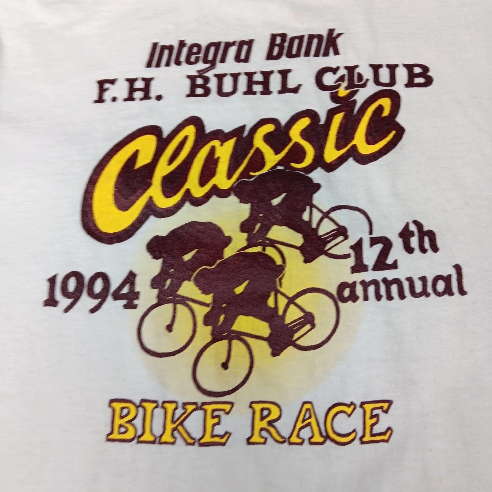 Vintage VINTAGE Murina's Best FH Buhl Club 1994 Classic Bike Race Shirt XL White Cycling T-Shirt Men Size US XL / EU 56 / 4 - 2 Thumbnail
