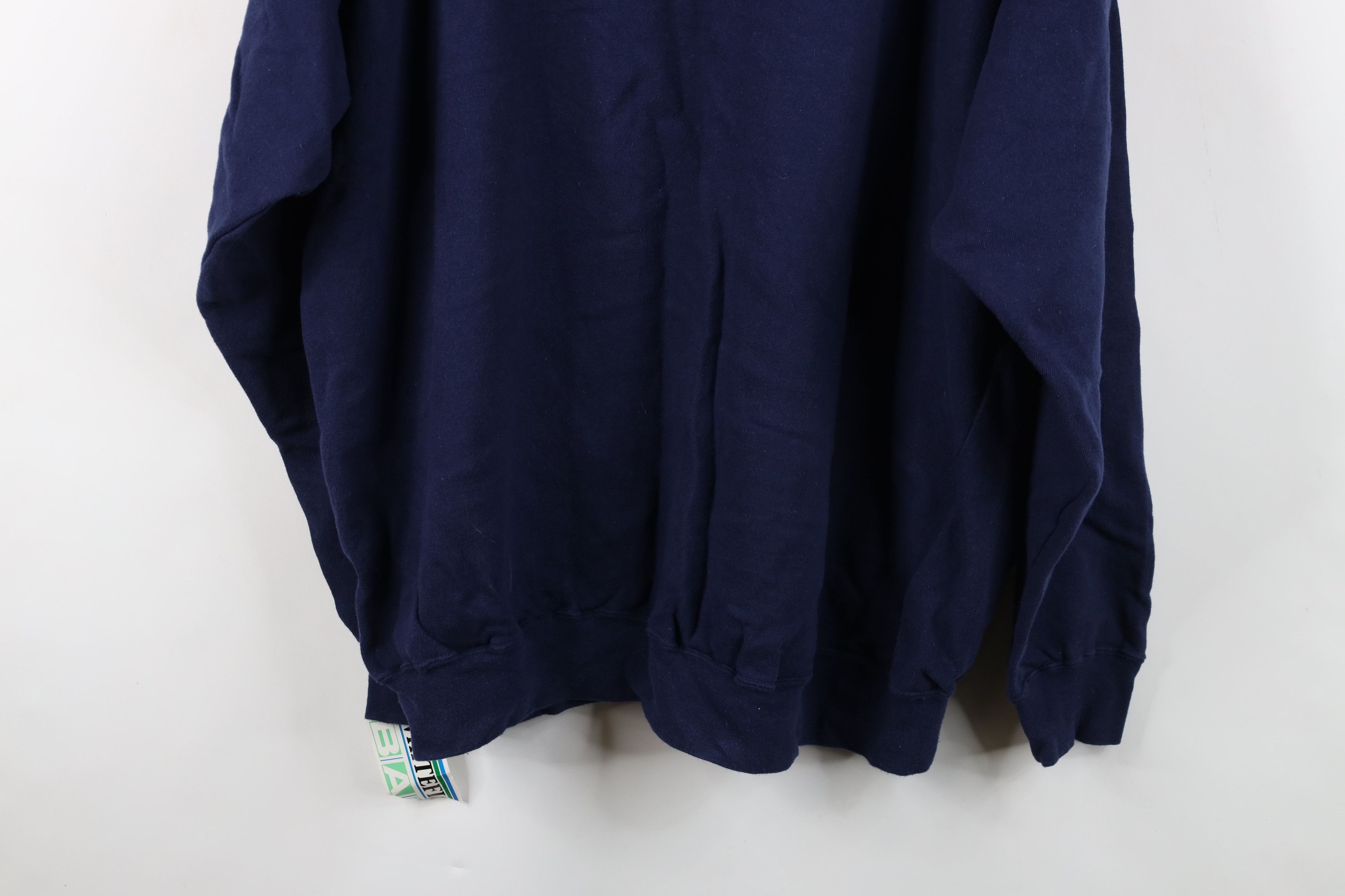 Vintage Deadstock Vintage 90s Streetwear Terry Sweatshirt Blue Size US XL / EU 56 / 4 - 11 Thumbnail