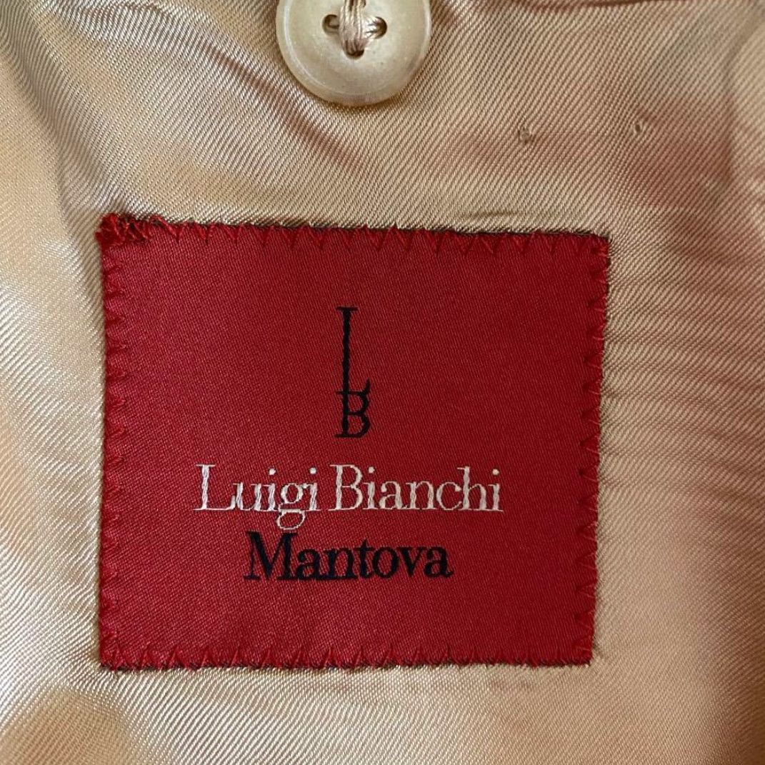 Luigi Bianchi Luigi Bianchi Mantova Suit Jacket Brown Herringbone Flap Pockets XXL Regular Mens Size 48R - 3 Thumbnail