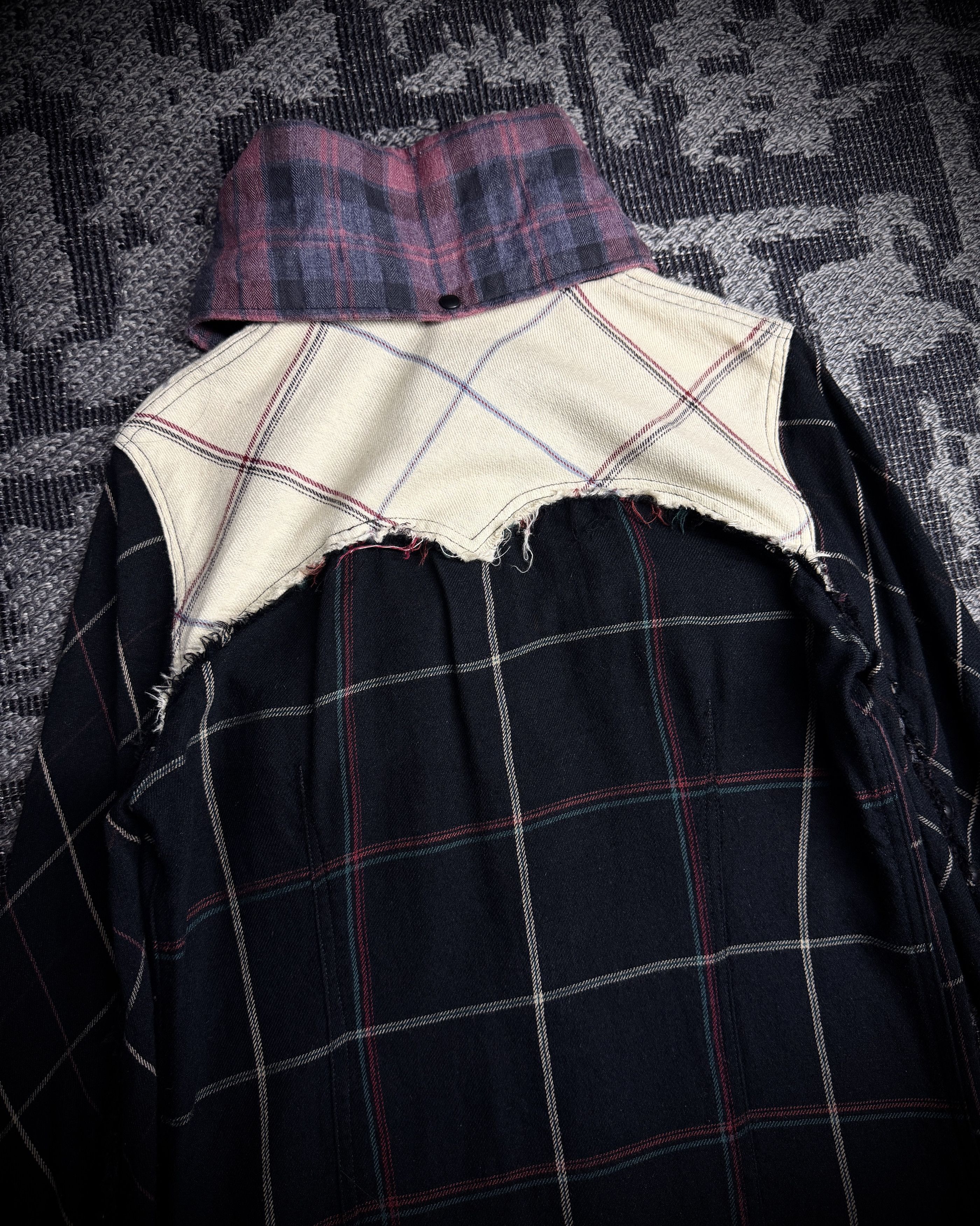 Le Grande Bleu (L.G.B.) LGB Patchwork Asymmetric Flare Shirt Size US S / EU 44-46 / 1 - 7 Thumbnail