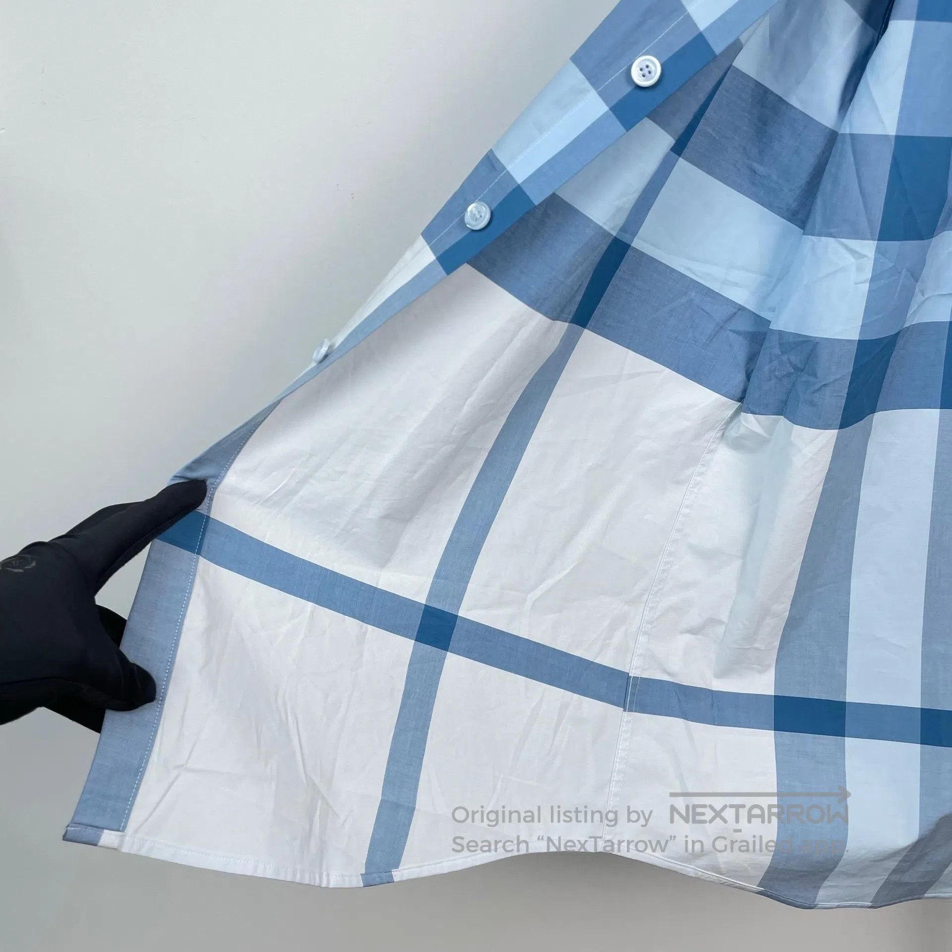 Burberry Burberry Light Blue Color Block Classic Striped Design Cot Size US L / EU 52-54 / 3 - 9 Thumbnail